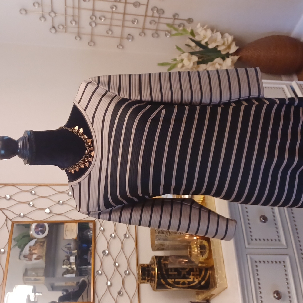 Striped Midi Dress